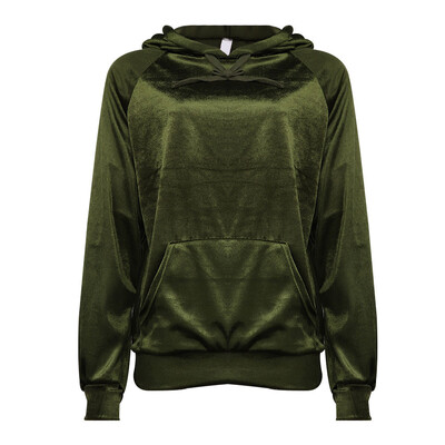 

Toponeto Velvet Hoodies Women Fashion Tops Pullovers Tracksuits