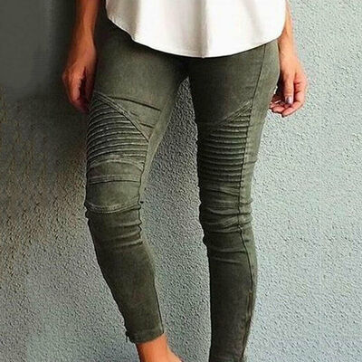 

SUNSIOM Women High Waist Stretch Pencil Pants Slim Skinny Ripped Jeans Trousers Jeggings