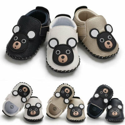 

Newborn Baby Boy Girl Crib Shoes Cute Kids Summer Cartoon Prewalker Soft Sole Slippers Trainers Shoes 0-18