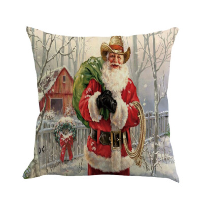 

Siaonvr Christmas Pillow Cover Pillowcases Decorative Sofa Cushion Cover 45x45cm