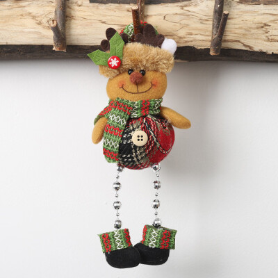 

Siaonvr Christmas Tree Ornament Doll Hanging Snowman Santa Claus Door Window Decoration