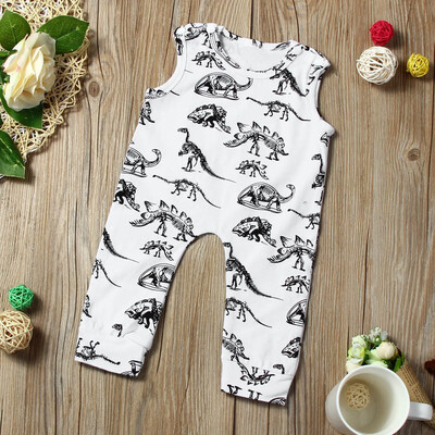 

Newborn Infant Kids Baby Boy Girl Dinosaur Print Jumpsuit Romper Outfits Clothes
