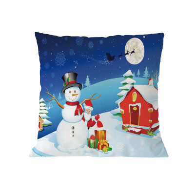 

Tailored Merry Christmas Cushion Cover Square Pillow Case Home Decor