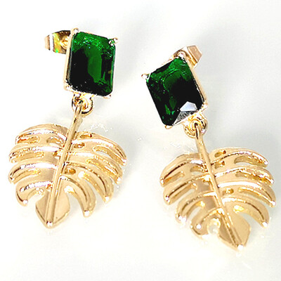 

2019 High Quality Fashion Jewelry Accessories Palm Leaf Earrings