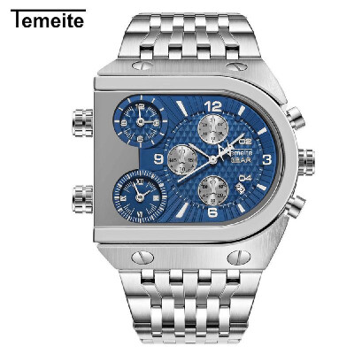 

TEMEITE Men Fashion Metal Watch Waterproof Business Quartz Wrist Watch