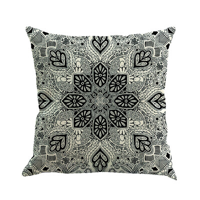 

〖Follure〗Geometry Painting Linen Cushion Cover Throw Pillow Case Sofa Home Decor A