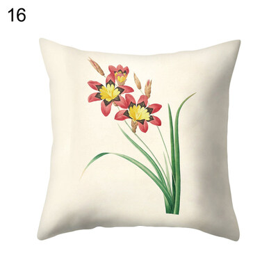 

Fresh Flower Leaf Pillow Case Cushion Cover Sofa Bed Car Cafe Office Decoration