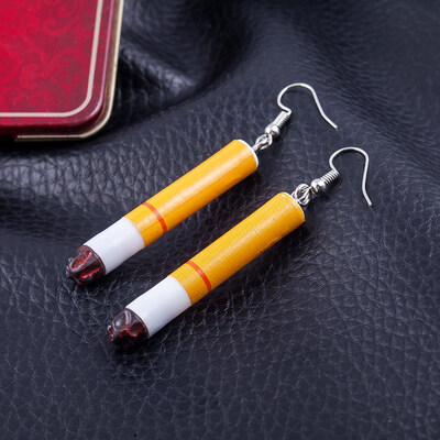 

EK246 Fashion Earrings Wholesale Cigarette Butts Earrings Restoring Ancient Funny Gout Contracted Girl Dangle Earring for Women