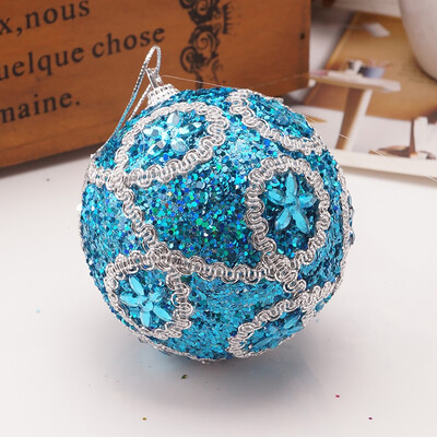

Tailored Christmas Rhinestone Glitter Baubles Ball Xmas Tree Ornament Decoration 8CM