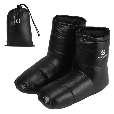 

Duck Down Feet Covers Thermal Lightweight Down Slippers Waterproof Down Boots for Outdoor Indoor Activities