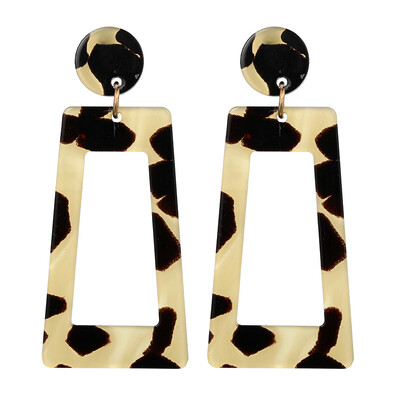 

Womens Earrings Fashion Korea Acrylic Leopard Pattern Bohemian Charm Geometric Drop Earrings for Girls Jewelry Gifts 2019 New