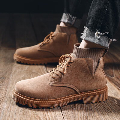 

Joker Martin boots mens British trend wild outdoor high help Martin shoes mens desert tooling boots