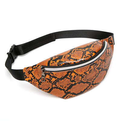 

Snake Print Women Shoulder Waist Fanny Belt Packs PU Leather Chest Bags
