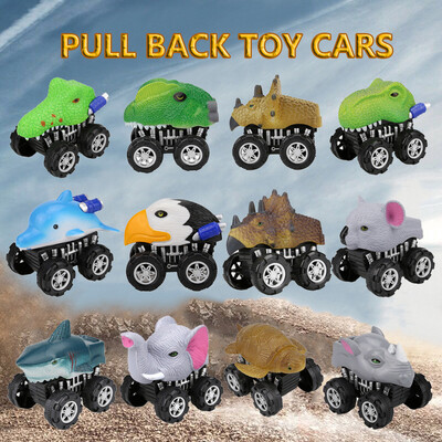 

YIWULAAnimal Friction Powered Car Pull Back Vehicle Mini Animal Car Toy For Gifts Kids