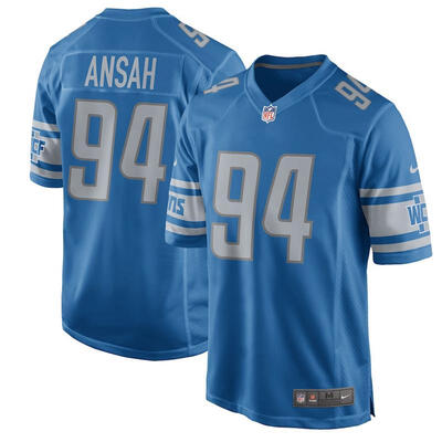 

Youth Football Jersey Detroit Lions Anthony Zettel Blue NFL Draft Game Jersey