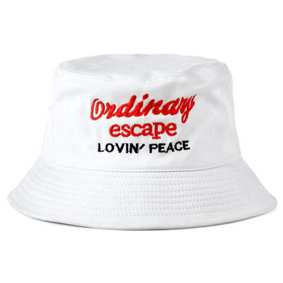 

Letter Print Women Men Bucket Summer Fisherman Cap Unisex Panama Sun Hat