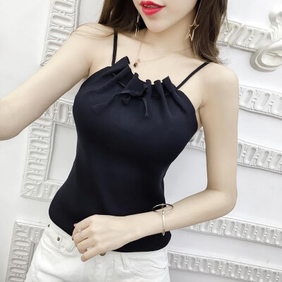 

Sexy Lace Up Tank Top For Women Off Shoulder Knitted Beauty Back Backless Sleeveless Tank Top