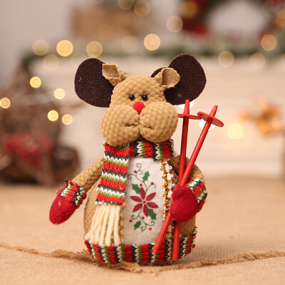 

Tailored Christmas Gift Santa Claus Elk Ornament Festival Party Xmas Table Decor Doll
