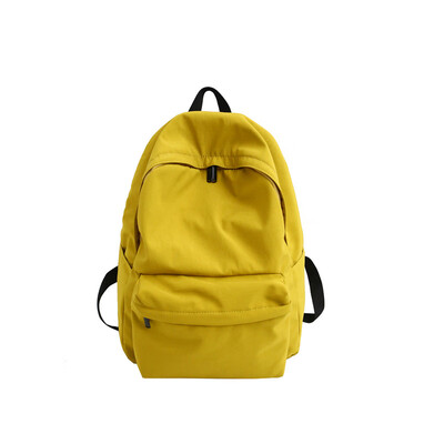

The ancient feeling bag female Korean version of high school ins wind backpack campus solid color backpack college students contra