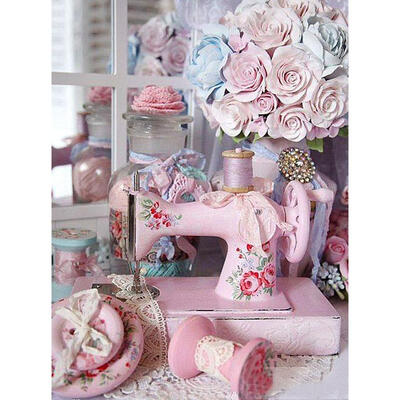 

5D DIY Full Drill Diamond Painting Sewing Machine Cross Stitch Embroidery