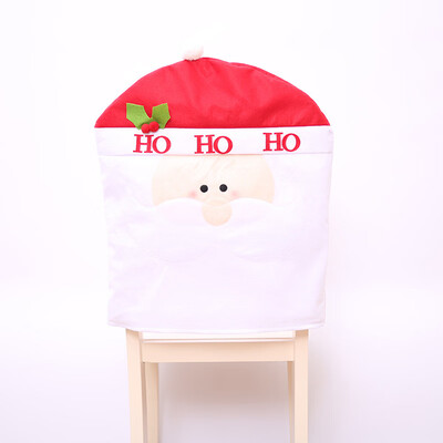 

Detachable Chair Cover Christmas Santa Snowman Deer Dinner Table Christmas Decor