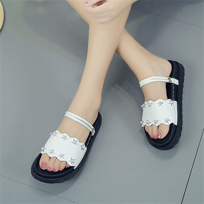 

Rose Women Star Glitter Sandals Summer Shoes Fashion Leisure Gladiator Med Shoes