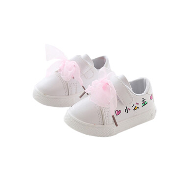 

Baby Girls Shoes Breathable Print Anti-Slip Shoes Sneakers Soft Soled First Walkers