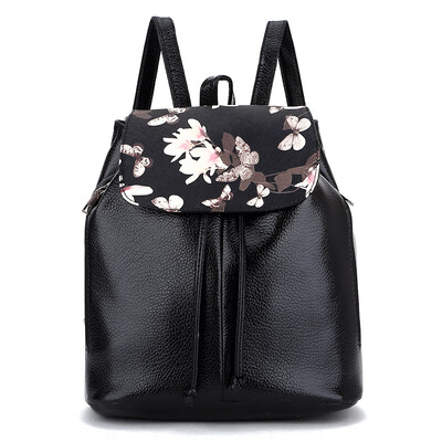 

High Quality PU Leather Retro Printing Backpacks Women For Teenagers Girls Brand Backpack Mochilas Mochila Escolar School Bags