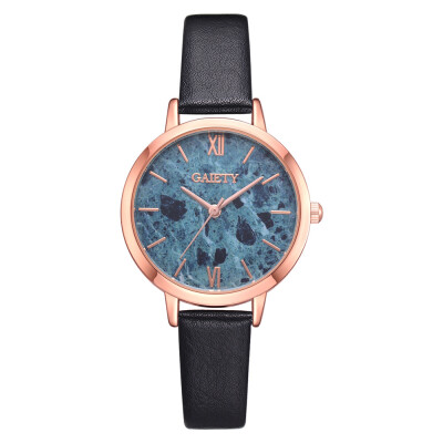 

GAIETY brand watch Korean version of the simple marble mirror quartz watch trend rose gold frame ladies watch