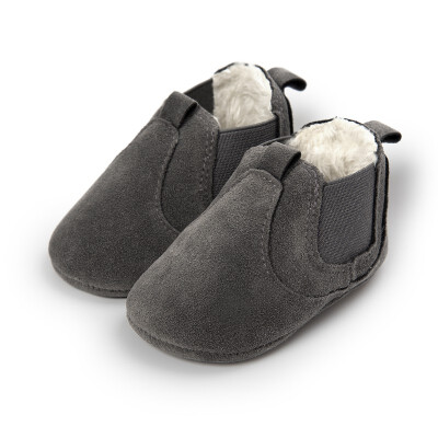 

Winter Baby Boots First Walker Warm Fur Moccasins Shoes Children Elastic Band Cute Girls Boys Fashion Boots Soft Rubber Sole