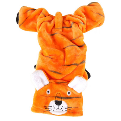 

Halloween Pet Costume Tiger Turned Clothes Small Clothes Autumn And Winter Teddy Clothes Warm Coral Velvet Comfort Fabric