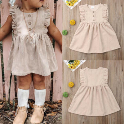 

Fashion Kids Baby Girl Infant Princess Party Casual Tutu Dress Clothes Sundress