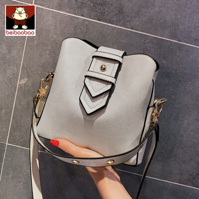 

Womens bag women 2019 new fashion chic bucket bag shoulder Messenger bag Joker portable large capacity