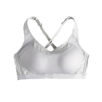 

Toponeto New Women Cross Back Ventilation Sports Underwear Sleep Ring-Free Bra Lingerie