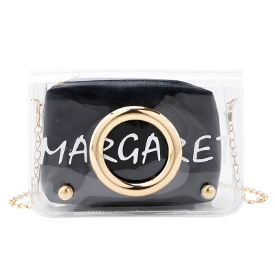 

Tailored Woman 2019 New Jelly Bag Fashion Messenger Bag Casual Shoulder Bag 2PC Chain Bag