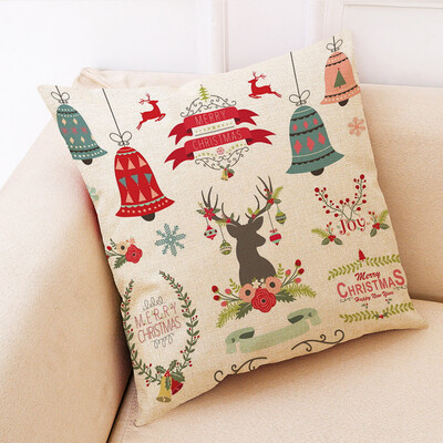

〖Follure〗Christmas Home Decor Cushion Cover Graffi Style Throw Pillowcase Pillow Covers