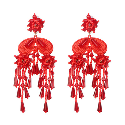 

2019 new leopard print taseel Earrings For Women 2019 New Fashion Sweet Earrings party Jewelry Femme Brinco Wholesale