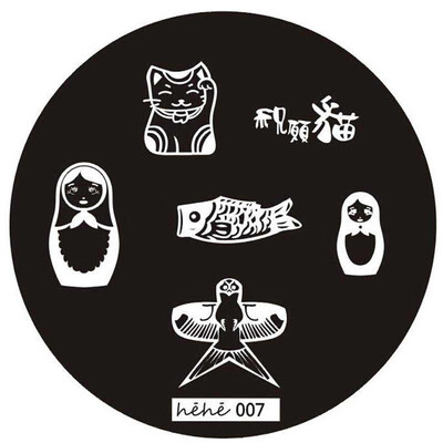 

Toponeto New Pattern Nail Art Image Stamp Stamping Plates Manicure Template 007