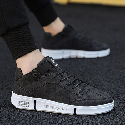 

Mens shoes autumn high-top canvas sneakers summer casual cloth shoes Korean version of trendy shoes