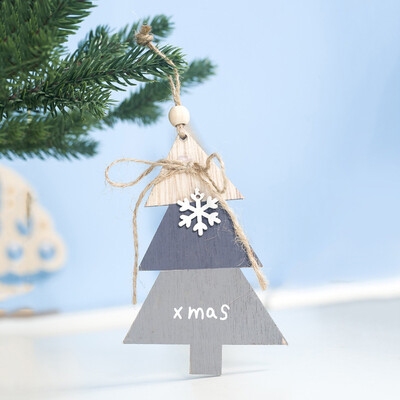 

Siaonvr Xmas Letter Doodle Christmas Baubles Wooden Christmas Tree Small Plaque