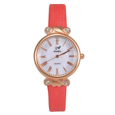 

Hot Selling Women Watch Simple Leather Strap Business Quartz Wristwatch High Quality Casual Scale Dial Clock Montre Femme