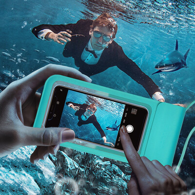 

Bedis mobile phone waterproof bag diving set swimming takeaway touch screen universal rainproof bag Apple X Huawei rider dedicated oppo blue