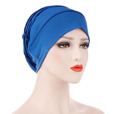 

Muslim Women Cancer Elastic Hat Hair Loss Cap Chemo Turban Cover Headwear Beanie