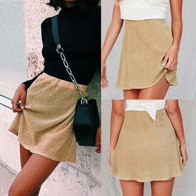 

Roseonmyhand Fashion Womens Casual Sexy Skirt Loose Mid Waist Pajama Skirt Beach Skirt