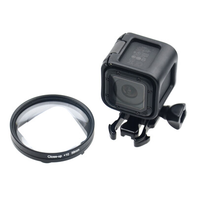 

58mm Magnifier 10x Magnification Macro Close up Lens Replacement for Gopro hero4 session Action Camera Accessories