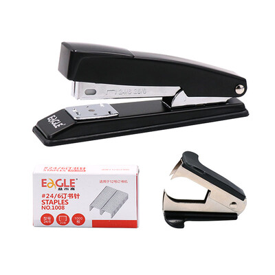 

EaGLE stapler set steel durable office nail combination stapler stapler 12 staple S5110 random colors