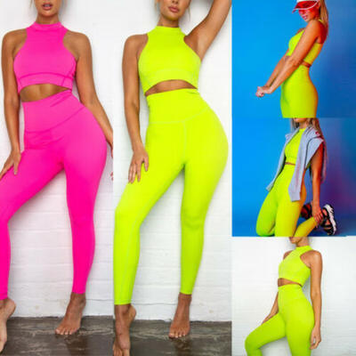 

Women Summer Yoga Sport Gym Legging Butt Lift Elastic Pant Trousers Jumpsuit Set