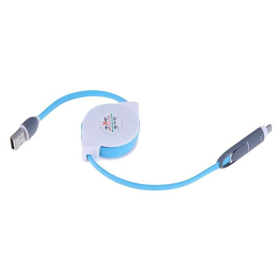 

2 in 1 Micro USB Port Apple  Port Auto Organizing Charging Data Cable