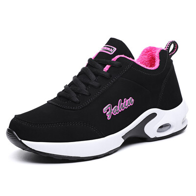 

LZJ 2019 Women Sneaker Autumn Fashion Breathable Air Mesh Lace Up Casual Shoes Ladies Soft Flat Comfort Warm Walking Shoes 35-40