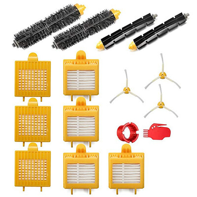 

Vacuum Cleaner Kit For IRobot Roomba 700 Series 760 770 780 790 Rubber Brushes